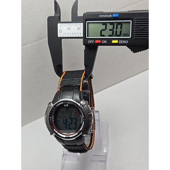Timex 1440 Sports Digital Indiglo Alarm Chrono Watch 50M WR New Battery Mens - Picture 7 of 13